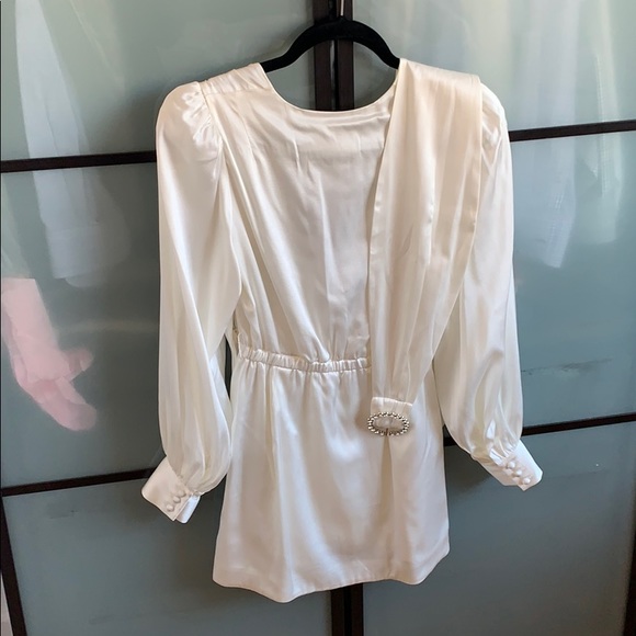 Retrofete Danielle Dress in white (with belt) - Picture 4 of 4